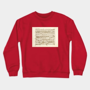 Mozart | Amadeus Mozart original manuscript score Crewneck Sweatshirt